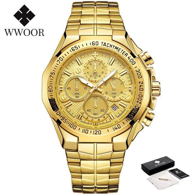 Rare Hour | WWOOR — Gold Chronograph