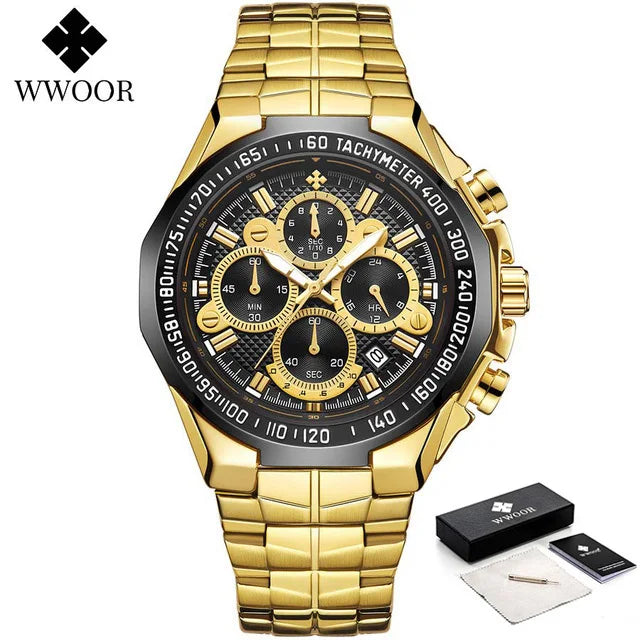 Rare Hour | WWOOR — Gold Chronograph