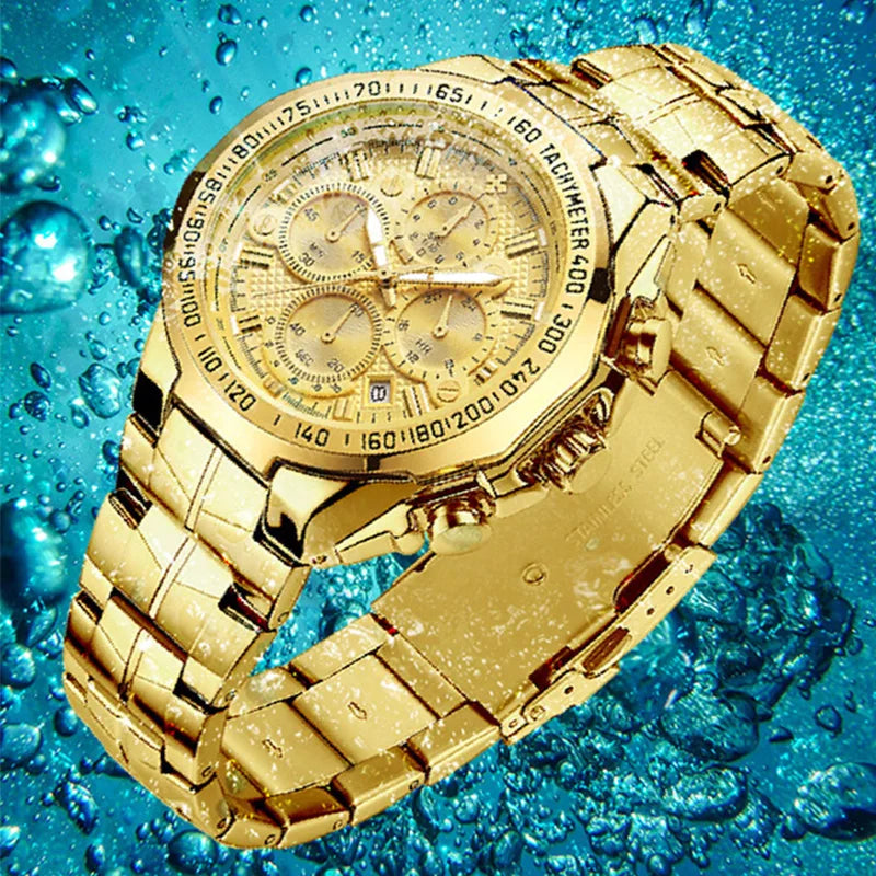 Rare Hour | WWOOR — Gold Chronograph