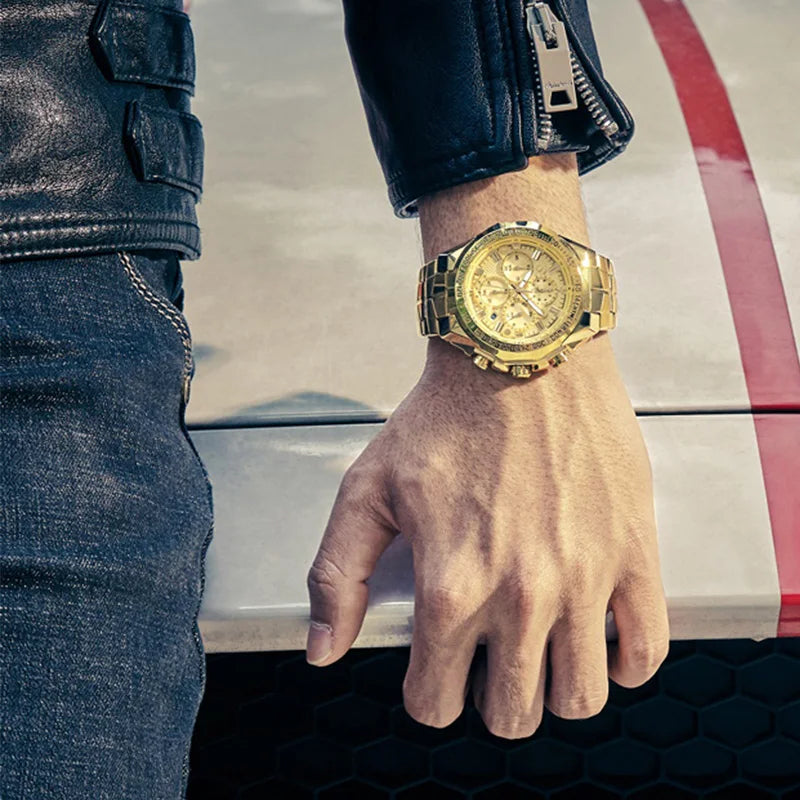 Rare Hour | WWOOR — Gold Chronograph